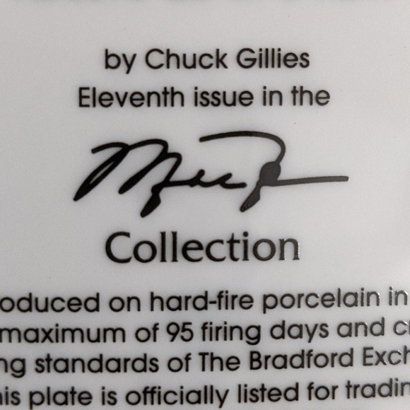 Michael Jordan collectors edition plate (1997) - Picture 7 of 8